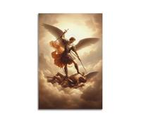 FQNYR Saint Michael The Archangel (32) Poster Decorative Painting Canvas Wall Art Picture Print Modern Family Bedroom Decor 20x30inch(50x75cm)