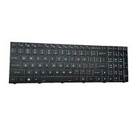 fqparts Replacement Laptop Keyboard For Clevo N230WU N232WU Black US United States Edition