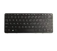 fqparts Replacement Laptop Keyboard For HP EliteBook 725 G2 Black US English Layout