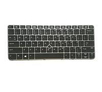 fqparts Replacement Laptop Keyboard For HP EliteBook 725 G4 Black US English Layout