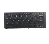 fqparts Replacement Laptop Keyboard For SONY SVF14N SVF14N190X SVF14N21CXB SVF14N21CXP SVF14N21CXS SVF14N23CLB SVF14N23CXB SVF14N23CXP SVF14N23CXS SVF14N25CDS Black US English Edition