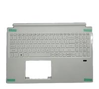 fqparts Replacement Laptop Upper Case Cover C Shell & Keyboard For ACER For ConceptD CN315-71 CN315-71P White US English Layout