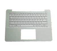 fqparts Replacement Laptop Upper Case Cover C Shell & Keyboard For ASUS P302 P302L P302LA P302LJ P302UV White US English Layout Small Enter Key Layout