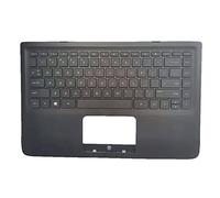 fqparts Replacement Laptop Upper Case Cover C Shell & Keyboard For HP Pavilion 13-S 13-s000 13-s100 x360 13-S020NR 13-s120nr 13-S067NR Black US English Layout