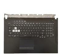fqparts Replacement Laptop Upper Case Cover C Shell & Keyboard & Touchpad For ASUS For ROG Strix SCAR III G731GW Black US English Layout