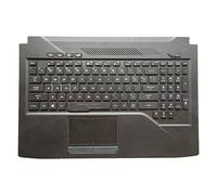 fqparts Replacement Laptop Upper Case Cover C Shell & Keyboard & Touchpad For ASUS S5 S5VM S5VS S5VT S5VY Black US English Layout Small Enter Key Layout