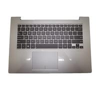 fqparts Replacement Laptop Upper Case Cover C Shell & Keyboard & Touchpad For ASUS ZENBOOK UX42 UX42A UX42VS Silver US English Layout Small Enter Key Layout