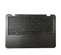 fqparts Replacement Laptop Upper Case Cover C Shell & Keyboard & Touchpad For DELL For Inspiron 11 3168 Black US English Layout P24T