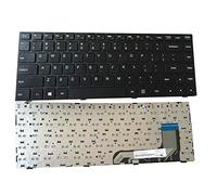 fqparts Replacement New Replacement Laptop Keyboard For LENOVO For IDEAPAD 100-14IBD 100-14IBY Black US United States Edition Kind No.2 Short Cable With Orange Function Key