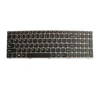 fqparts Replacement New Replacement Laptop Keyboard For LENOVO V570 V570A V570C V570G V580 V580A V580C V585 Black With Gray Frame US United States Edition