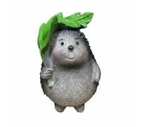 FQRDKT 2 Pieces Hedgehog Resin Decorative Figurine Statue Set Featuring Design Suitable for Balcony Shelf Gift Giving Home Decoration Indoor Garden Entryway Shelf, 5253A