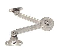 FQRDKT 2 Pieces Lid Support Hinges Heavy Duty Cabinet Lift Stay Restrictor Clip Folding Hinge Suitable for Chest Cupboard Ward, C