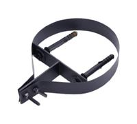 FQRDKT 6 Inch Chimney Pipe Support Wall Mount Bracket Flue Pipe Clamp Heavy Duty Portable Metal Wall, Black