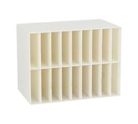 FQRDKT Art Marker Organizer, Brush Holder, Watercolor Brushes, Pens for Desk, Colored Pencil Holder, Marker Stand for Artists, White