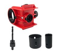 FQRDKT Door Lock Installation Kit with Guide Template, Design, Heavy-Duty Professional Mortising Machine, Door Lock, Red