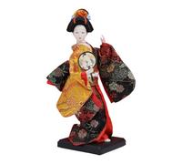 FQRDKT Japanese Geisha Doll Asian Figurine Collectible Handcrafted Ornament with Delicate Face Suitable for Gift and Desktop Decoration, Style B