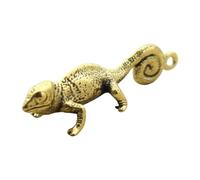 FQRDKT Keychain Pendant Chameleon Keychain Pendant Chameleon Copper Figure Women Boy Keychain Creative Gift Bag Hanging
