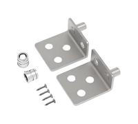 FQRDKT Set of 2 Heavy Duty Corner Brackets for Woodworking: Cabinets, Bookcases, Shelves, Kitchen Cabinets, Wardrobes, Silver