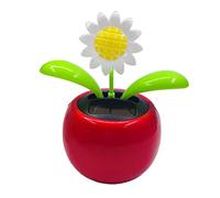 FQRDKT Solar Powered Toy Figure Car Home Decoration Ornament Swinging Toy Composition Suitable for Bedside Car Office Desk Gift Giving, Sunflower-1