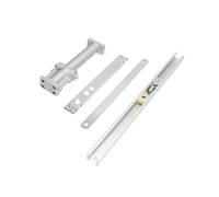 FQRDKT Top Mounted Mortise Door Closer Hydraulic System Concealed Installation Anti-Rust Door Cushion for Hotel and Household, Round Type 1