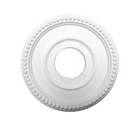 FQRDKT Vintage Decorative Ceiling Medallion Made of Sturdy Polyurethane for Light Fixtures, Chandeliers and Other Ceiling Roses, for Living Room Or Hotel Dec