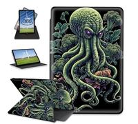 FQSXFIFN for Apple iPad Pro 12.9 Inch 2022/2021/2020 Case Rotating, Auto Wake Sleep Leather Case for Apple iPad Air 13 Inch 2024/2025, Broccoli Octopus Folio Stand Table Cover for Woman Man