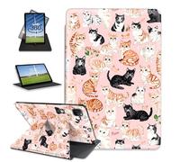 FQSXFIFN for Apple iPad Pro 12.9 Inch 2022/2021/2020 Case Rotating, Auto Wake Sleep Leather Case for Apple iPad Air 13 Inch 2024/2025, Cats Folio Stand Table Cover for Woman Man