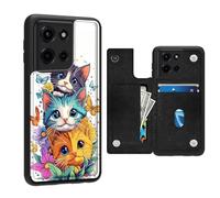 FQSXFIFN for Motorola Moto G Power 2025 Case Wallet, Flip Case for Moto G Power 2025/G Play 2025 with Double Magnetic Closure, Card Slots Kickstand, Shockproof Leather TPU Phone Cover Sea Turtle