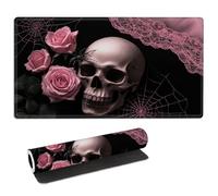 FQSXFIFN for MTG Playmat with Storage Bag, for TCG Playmat and Playing Card Mat for Magic Board Games, Non-Slip Desk Mat, Stitched Edges Game Mat, Rollable Foldable Skull Spider Card Play mat