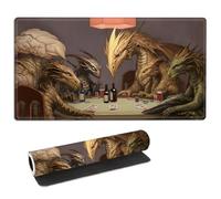 FQSXFIFN for MTG Playmat with Storage Bag, for TCG Playmat and Playing Card Mat for Magic Board Games, Non-Slip Desk Mat, Stitched Edges Game Mat, Rollable Foldable Monsters Card Play mat