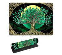 FQSXFIFN for MTG Playmat with Storage Bag, for TCG Playmat and Playing Card Mat for Magic Board Games, Non-Slip Celtic Tree of Life Desk Mat, Stitched Edges Game Mat, Rollable & Foldable Card Play mat