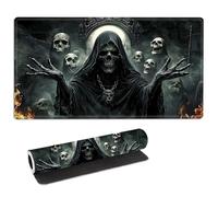 FQSXFIFN for MTG Playmat with Storage Bag, for TCG Playmat and Playing Card Mat for Magic Board Games, Non-Slip Ghostly Faces Desk Mat, Stitched Edges Game Mat, Rollable Foldable Card Play mat