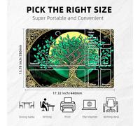 FQSXFIFN for MTG Playmat with Zones Storage Bag,for TCG Playmat and Playing Card Mat for Magic Board Games, Celtic Tree of Life Non Slip Stitched Edges Game Mat, Rollable Foldable Card Play mats