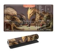 FQSXFIFN for MTG Playmat with Zones Storage Bag, for TCG Playmat and Playing Card Mat for Magic Board Games, Non-Slip Desk Mat, Stitched Edges Game Mat, Rollable Monsters Card Play mat