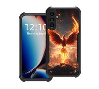 FQSXFIFN for Samsung Galaxy S25 Plus/S24 Plus Case Soft TPU with Acrylic Back, Phoenix Full-Body Drop Proof Phone Case for Galaxy S25+/S24+, Shockproof Protective Cover for Man Woman