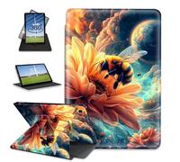 FQSXFIFN for Samsung Galaxy Tab A7 2020 10.4 inch Case Rotating, Auto Wake Sleep Leather Tablet Case for Galaxy Tab A7 10.4'' 2020, Beef Flower Folio Stand Table Cover for Woman Man