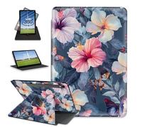 FQSXFIFN for Samsung Galaxy TAB S9 11 inch 2023/S9 FE 10.9 inch/S10 FE 2025 Case Rotating, Auto Wake Sleep Leather Tablet Case for Galaxy Tab S9, Watercolor Flower Folio Stand Table Cover