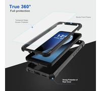 FQSXFIFN for TCL iON X T430W Case with Screen Protector, Three Layer Heavy Duty Shockproof Military-Grade Phone Case for TCL 40z, Fierce Wolf Full Body Protection Phone Cover for Man Woman