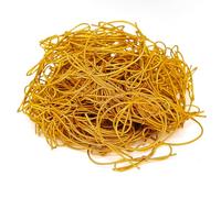 FQTANJU 200 Pcs 8 Inch Gold Stretch Loops with Pre Tied Bows Metallic Elastic Ribbon String Gold Elastic Cord for Gift Wrapping Crafts Gift Boxes Bow Tags