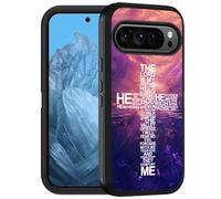FQTBCEARI Designed Case for Google Pixel 10/10 Pro & Pixel 9/9 Pro, Military Grade Heavy Duty 3-Layer Shockproof Drop Full-Body Protective Phone Cover, God Jesus Christian Cross