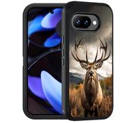 FQTBCEARI Designed for Google Pixel 10a Case, Military Grade Heavy Duty 3-Layer Shockproof Drop Full-Body Protective Phone Cover for Google Pixel 10a (2026), Jungle Elk