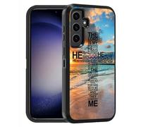 FQTBCEARI Designed for Samsung Galaxy S25 FE Case, Military Grade Heavy Duty 3-Layer Shockproof Full-Body Protective Cover for Samsung Galaxy S25 FE 5G 6.7" - God Jesus Christian Cross