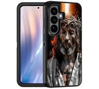 FQTBCEARI Designed for Samsung Galaxy S26 Case, Military Grade Heavy Duty 3-Layer Shockproof Full-Body Protective Cover for Samsung Galaxy S26 5G (6.3", 2026), Jesus Christ
