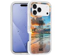 FQTBCEARI for iPhone 17 Pro Case, [Military Grade] Heavy Duty 3-Layer Transparent Shockproof Drop Full-Body Protective Phone Cover for iPhone 17 Pro 6.3", God Jesus Christian Cross