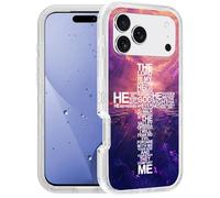 FQTBCEARI for iPhone 17 Pro Max Case, [Military Grade] Heavy Duty 3-Layer Transparent Shockproof Drop Full-Body Protective Cover for iPhone 17 Pro Max 6.9" - God Jesus Christian Cross