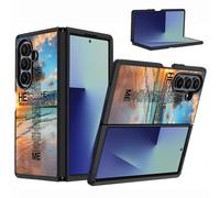 FQTBCEARI for Samsung Galaxy Z Fold 7 Case, Heavy Duty Dual Layer Shockproof Drop Folding Full-Body Protective Cover for Samsung Galaxy Z Fold 7 5G 2025, God Jesus Christian Cross