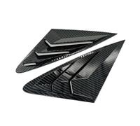 FQUIPCLU Car Rear Window Louvers For Audi A4 A4L S4 B8 Sedan 2009-2016 Rear Window Louver Shutter Cover Side Vent Trim Windshield Cover(Gloss Black)