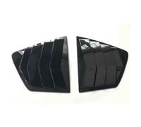 FQUIPCLU Car Rear Window Louvers For Honda Accord 8th Sedan 2008-2013 Car Exterior Rear Window Louver Shutter Cover Side Vent Blinds Trim ABS(Gloss Black)