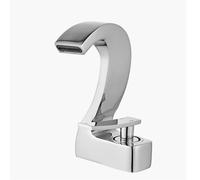 FQYEP Bathroom Waterfall Basin Mixer Tap Basin Mixer Taps for Washroom Counter Top Brass,Plating
