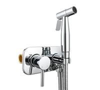 FQYEP Bidet Sprayer Hot and Cold Mixer Concealed Toilet Shower Spray for Personal Hygiene,Chrome Plated,Single Mode